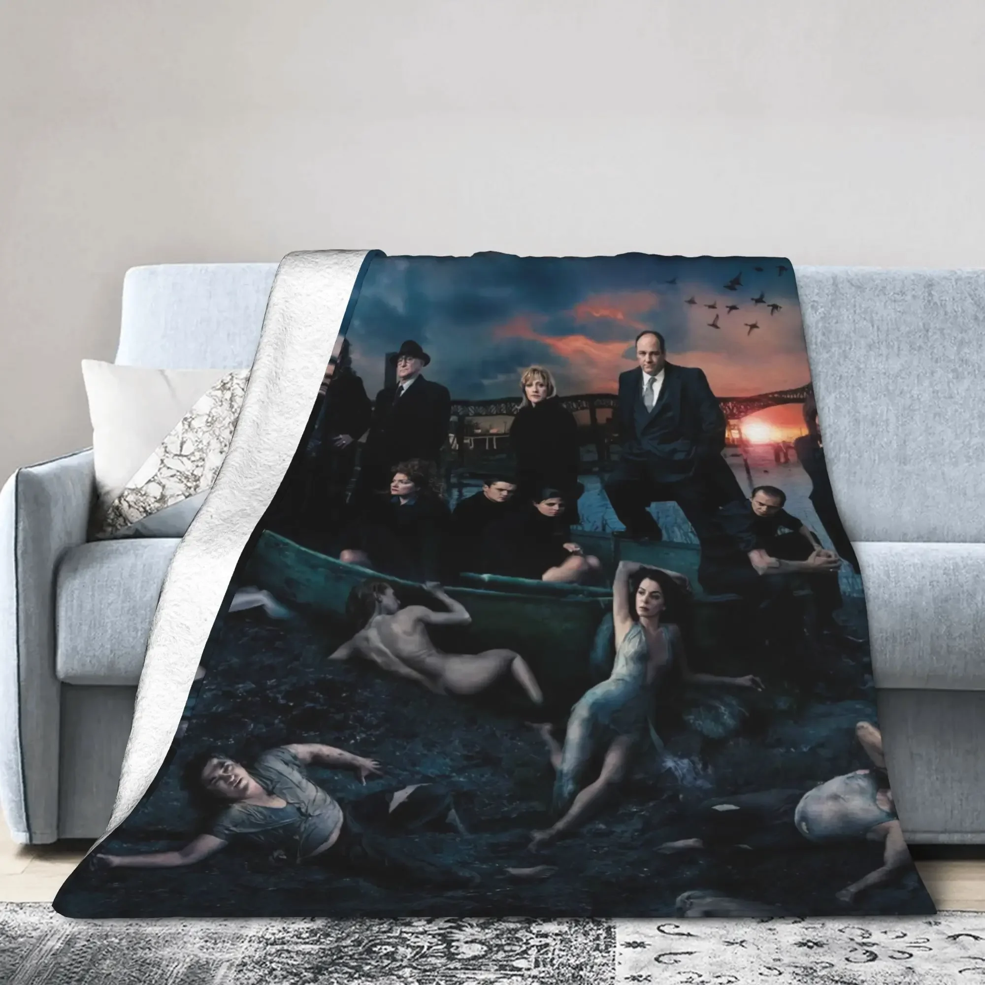 

The Sopranos Classic Movie Soft Warm Plush Throw Blanket for Kids and Adults Flannel Bedspread Sofa Cover for Living Room