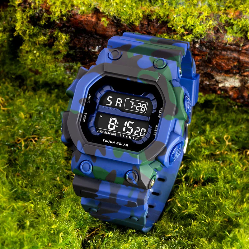 Outdoor Digital Sports Electronic Watches for Men Waterproof Shockproof Mens Wristwatches LED Didplay Alarm Clock Reloj Hombre