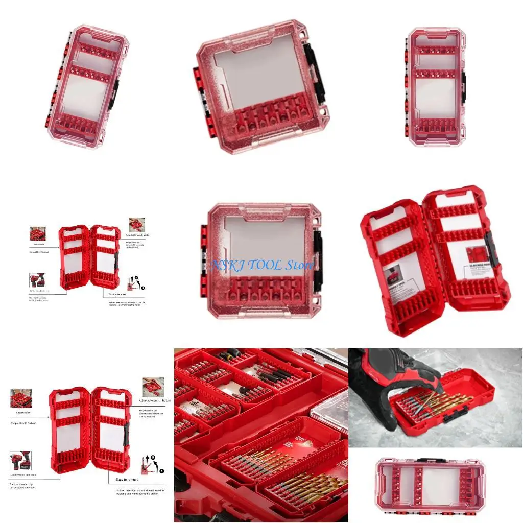 

L8RC Professional Case Storage Case Transparent Lid Removable Tray Stacking