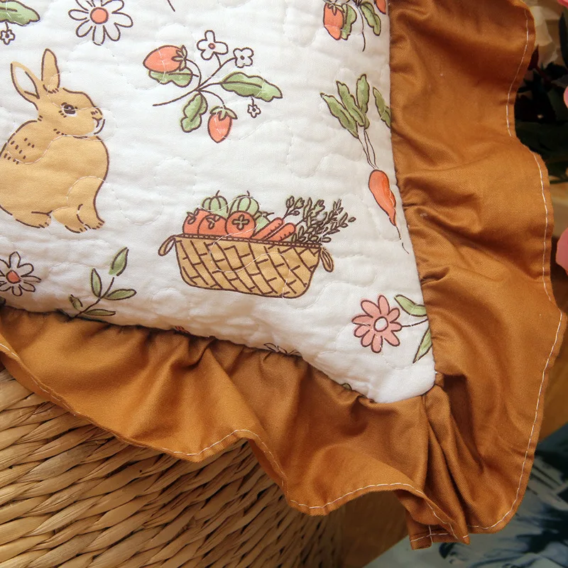 Double-sided Embroidered Cotton Quilted Bedspread, Padded Summer Blanket, Throw Coverlet, Home Coverlet, Bed Cover, Colcha