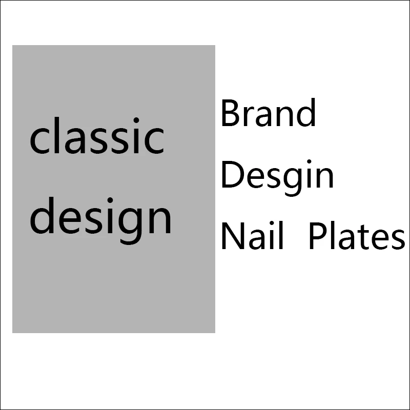 Brand logo Floral Leaves Nail Stamping Plate Image Transfer Template Geometric Flower Stainless Steel Stencil Nail Art Tools