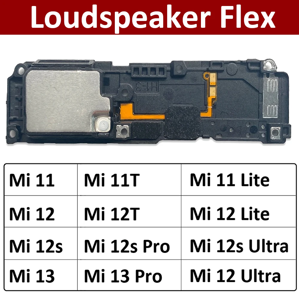 New For Xiaomi Mi 11 11T 12 12T 12s 13 Pro Lite Ultra Loud Speaker Buzzer Ringer Replacement Accessories Parts