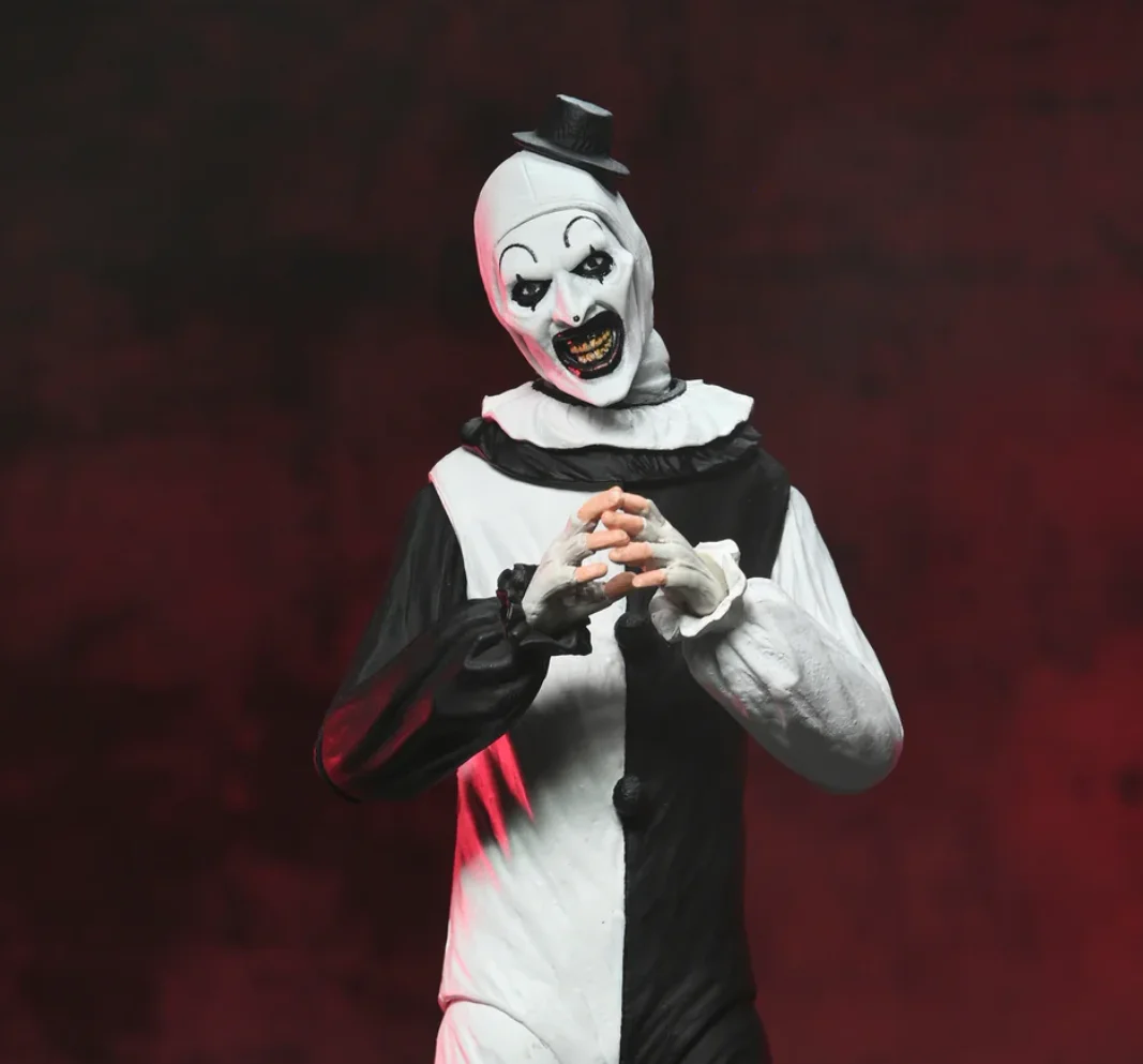 Neca 45251 في نهاية المطاف الفن المهرج 7 بوصة مقياس تحصيل عمل الشكل فيلم الرعب نموذج مفصلية الشكل قسط Accessori