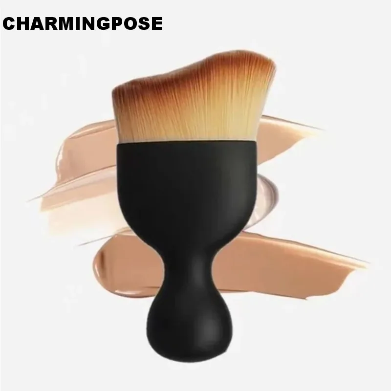 Oval Foundation Brush Pro | Streak-Free Liquid & Cream Makeup Applicator | Vegan Synthetic Fiber Brush for Flawless Blending & C