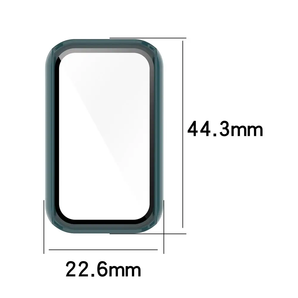 For Redmi Smart Band Pro Housing Case Tempered Film Screen Protector Shockproof One-piece Shell Smart Watch Bumper Cover