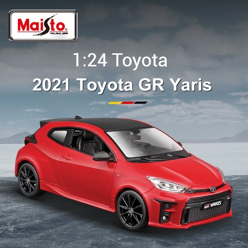 

Maisto 1:24 Toyota Gr Yaris Die Casting Alloy Car Model Simulation Decoration Collection Model Male Force Control Car Toy Gift