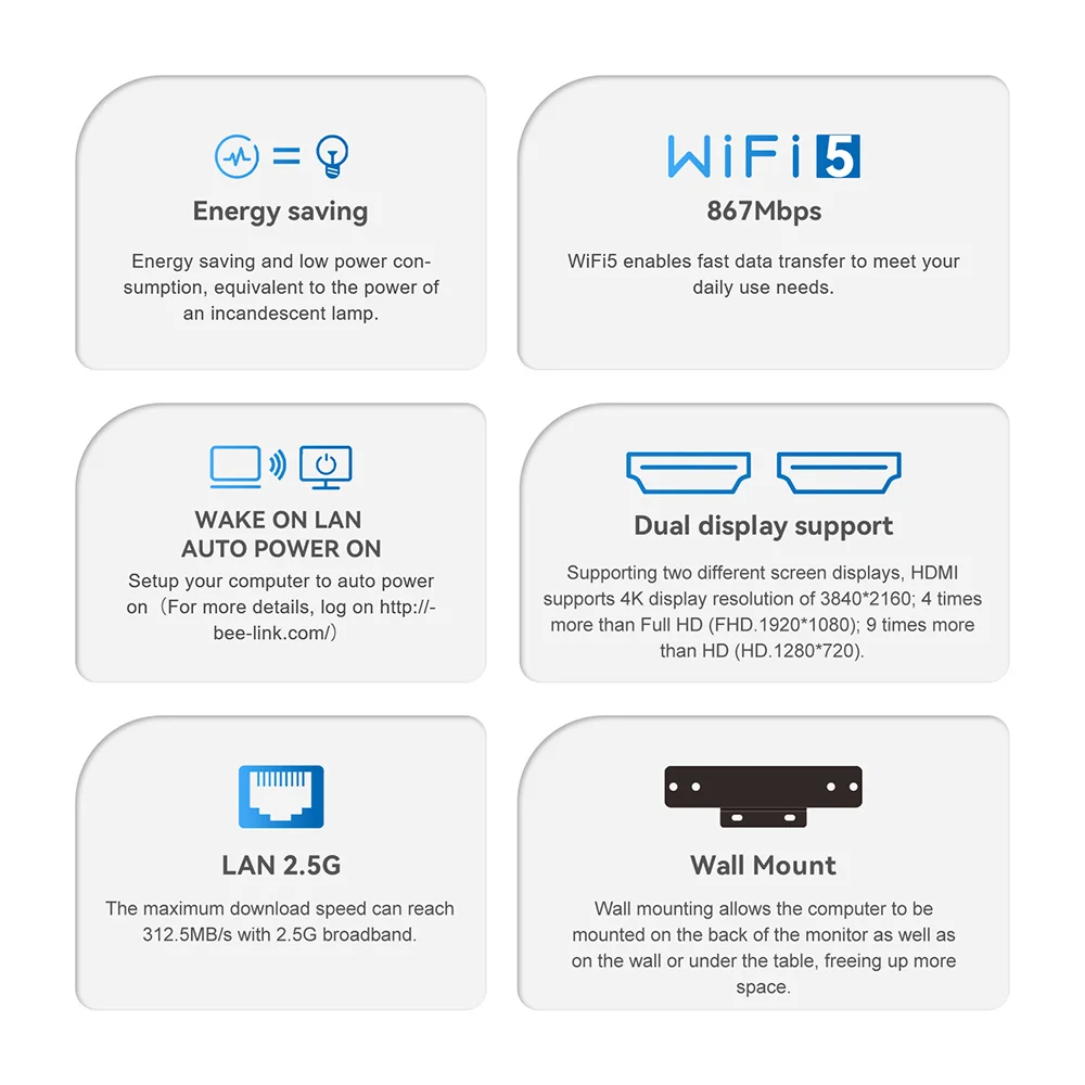 Beelink Mini S12 Pro/ Mini S13 Intel N100/ N150 12G/16G 500G Mini S N5095 8G 128G S12 N5095 8G 256G Mini PC Computer Office