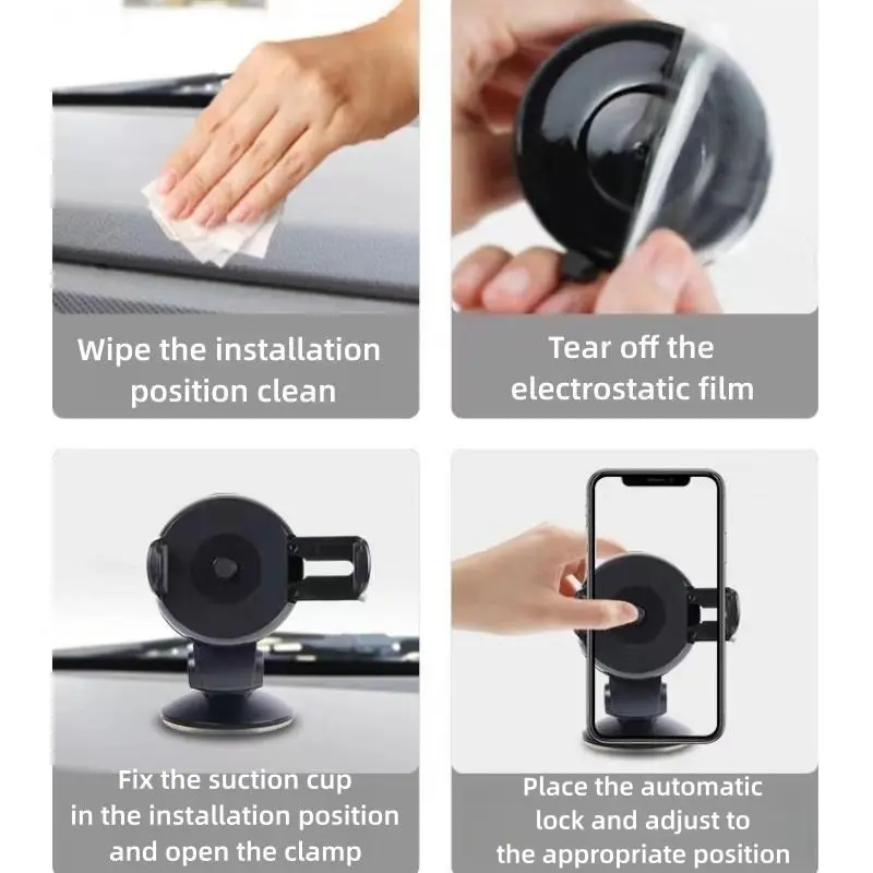 Universal Mobile Car Phone Holder for Phone In Car Holder Windshield Cell Stand Support Smartphone Voiture Suporte Porta Celular image 5