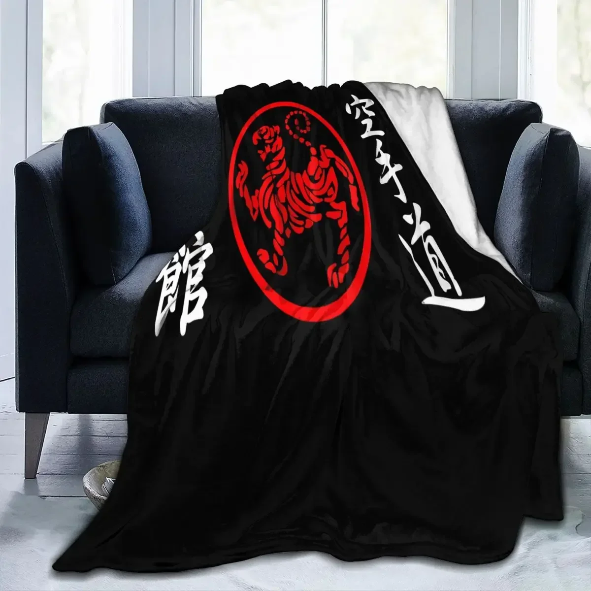 

Символ шотокан и одеяло кандзи, модное портативное одеяло для кемпинга, антипиллинг для домашнего сада