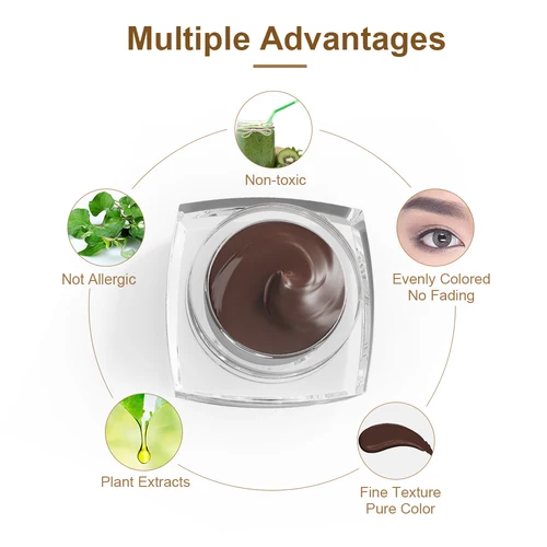 Imagen 2 del producto Maser Microblading pigmento profesional ceja Micro tatuaje tinta delineador de ojos labios maquillaje tatuaje pigmento Microblading tinta