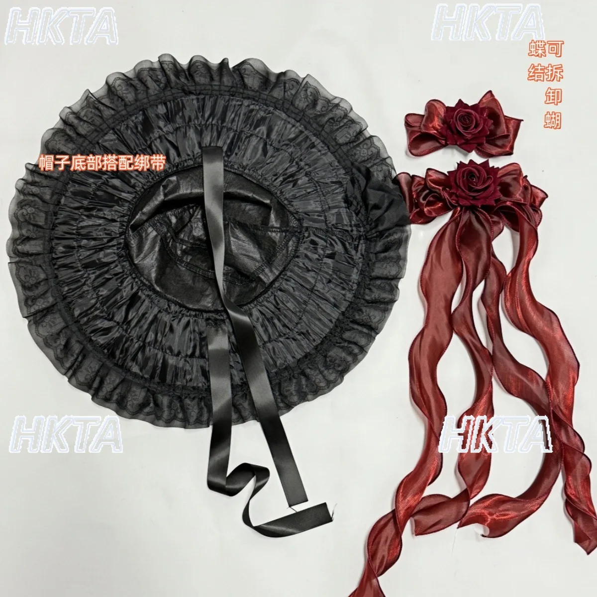 Demon Lolita Bowknot Cosplay Gothic Hat Dark Style Hot Girls Halloween Witch Hats Headwear Witch Hat Kawaii Caps for Women