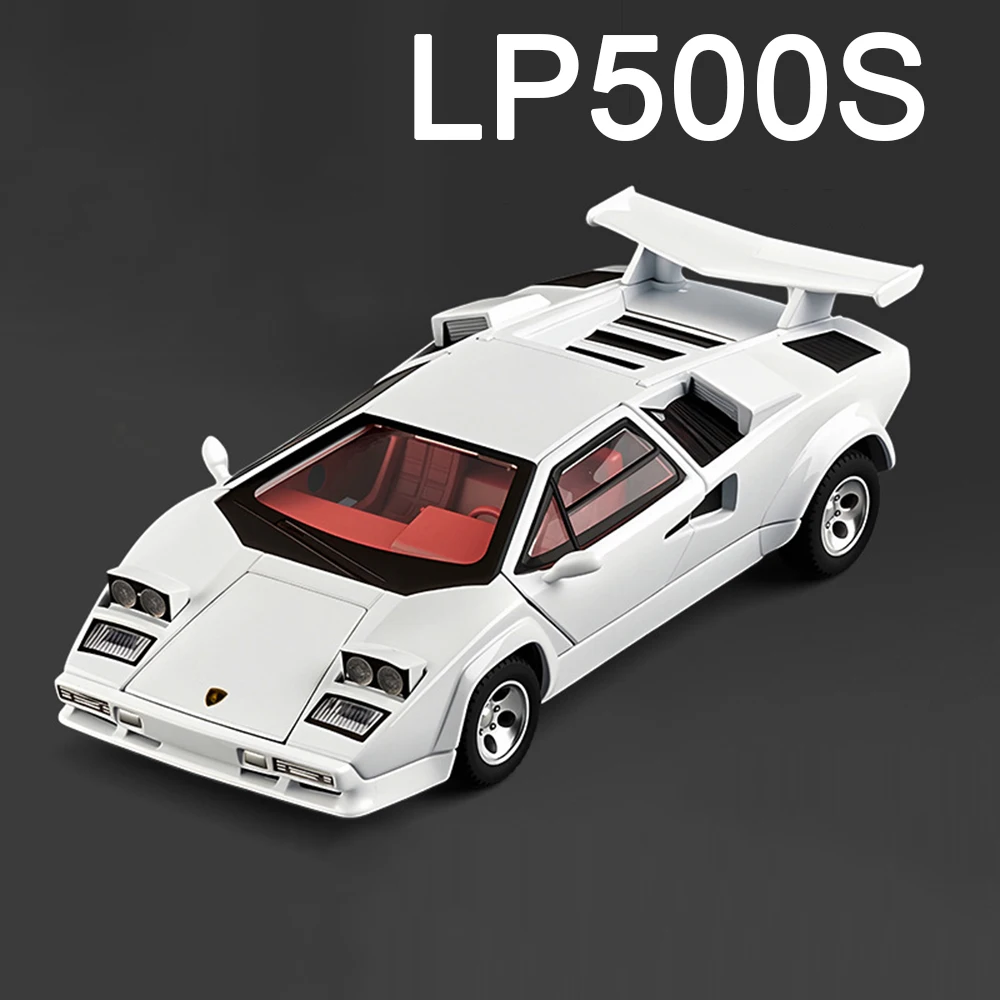 1:32 Legierung Lambor Countach LP500S Viper Autos Modelle Spielzeug Gummireifen Miniatur Sportwagen Rad Zurückziehen Fahrzeug Modell Ornament