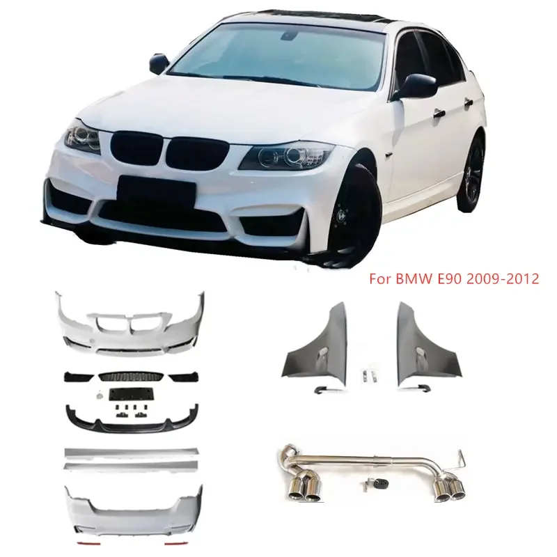 High Quality Body Kit for 3 Series E90 LCI Upgrade M4 Style with Car Bumpers Grille 4