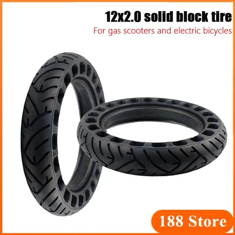 New12 inch solid bicycle tire 12X2.0 non pneumatic tire electric bicycle tire accessories