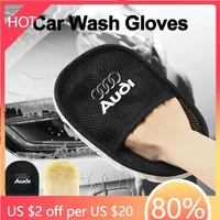 2025 Hot Car Wash Glove Wool Soft Polish Cleaning Brush Tools For Audi A8 A1 A2 A3 A4 A5 A6 A7 Quattro Q1 Q2 Q3 Q4 Q5 Q6 Q7 Q8 T