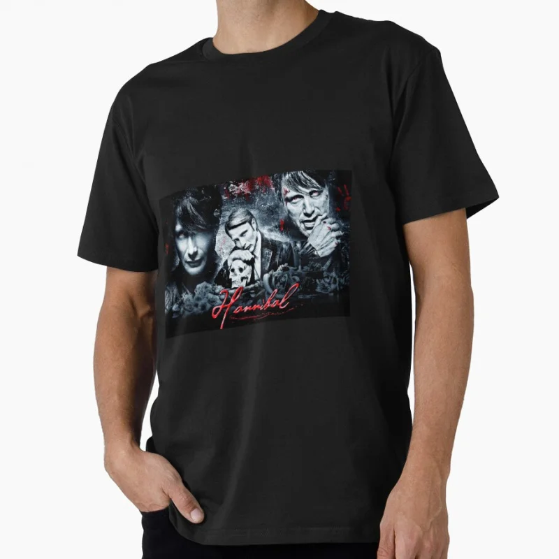 

Hannibal Lecter Vintage Social distancing Horror movie The Cannibal Gourmet Killer Scary halloween Gift t shirt Large size Tops