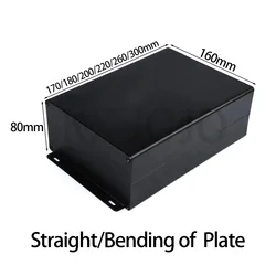 PCB用スリットハウジング,160x80x220/260/300mm,シルバー/ブラック,日曜大工の電源用