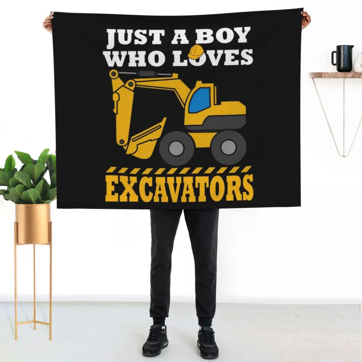 Excavator Shirts For Boys Excavator Gifts Kids Excavator Throw Blanket Decorative Throw Soft for winter Blankets