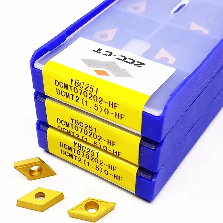 

ZCC CT Original DCMT070202-HF DCMT070202-EF YBM153 YBC251 YBC252 YBG202 Turning Inserts Lathe Tool Carbide Cutter Turning Tools