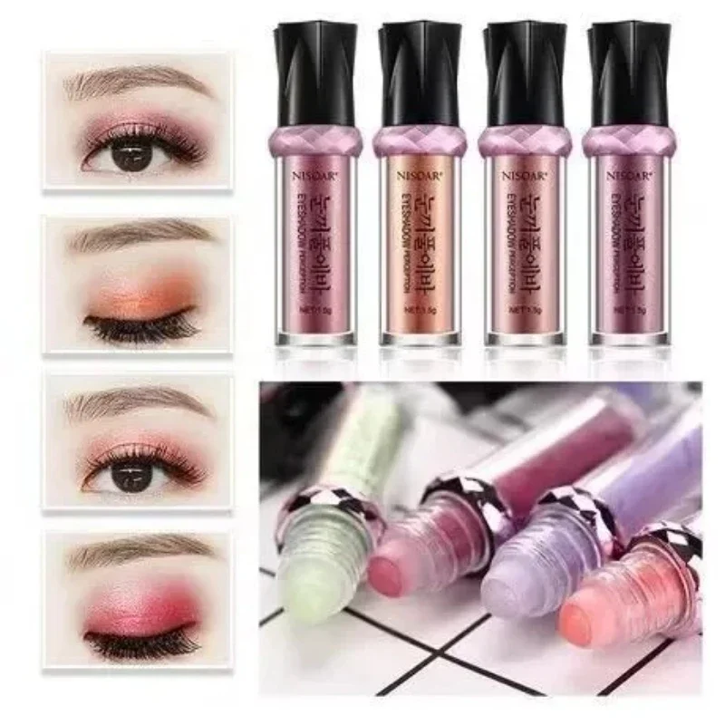 Mermaid Shade Roller Ball Eyeshadow Powder - Pearlescent Glitter Shimmer Single Eyeshadow Cosmetic for Women