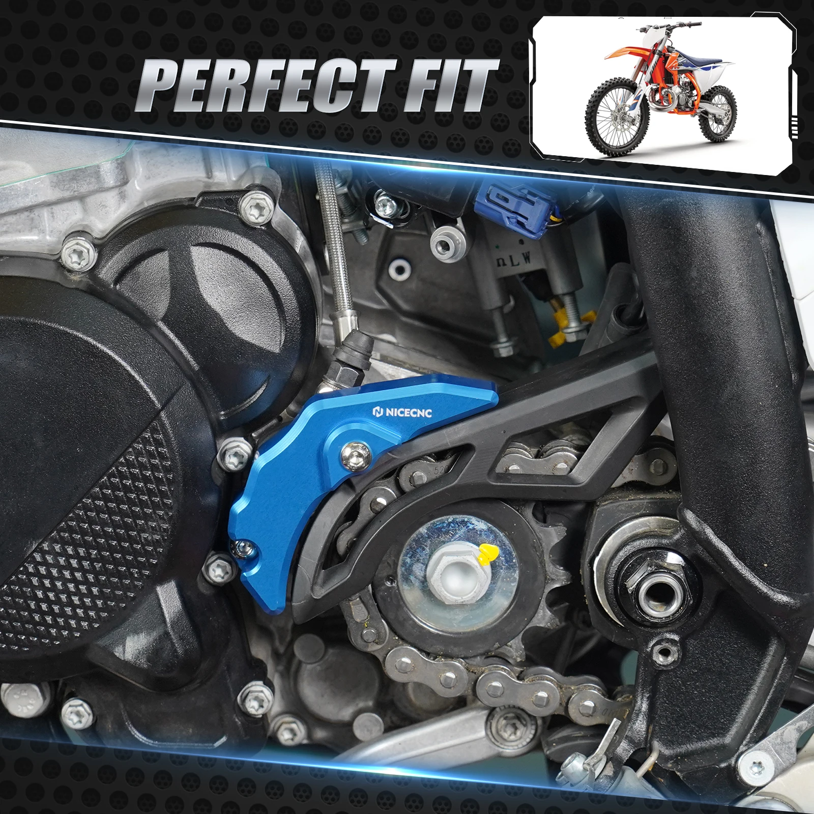 NICECNC pour 2024 Husqvarna TE 300 TE 250 TX 300 TX300 2023-2024 moto embrayage cylindre esclave couvercle garde protecteur en aluminium