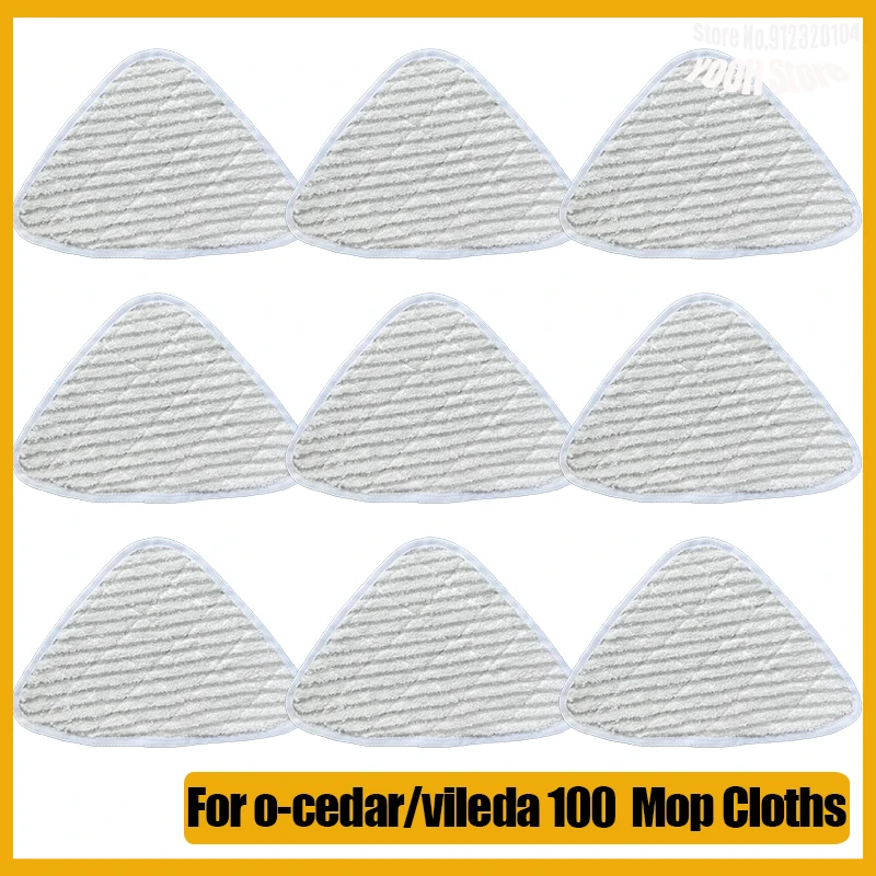 Almohadilla para mopa a vapor o-cedro/vileda 100, herramienta de limpieza de tela triangular, paño de suelo con fuerte absorción de agua, accesorios para fregona