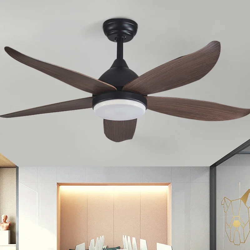 DEBBY-Modern Nordic LED Luz Ventilador de teto, Minimalismo, Restaurante, Sala, Estudo, Remoto, Ventilador elétrico Luz