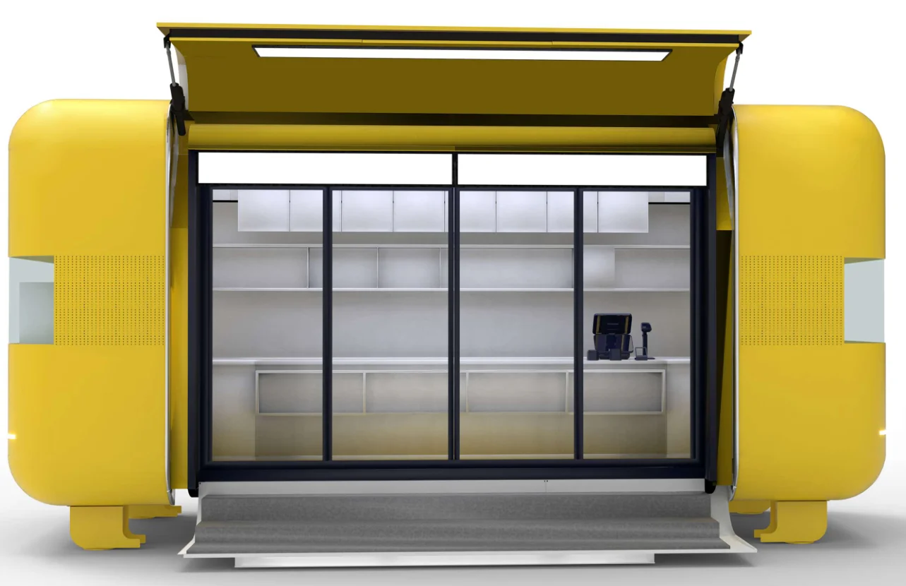R*-OEM Wholesale Custom Outdoor Street Food Cart Mobile Food Dining Trailer With Four-Wheeled