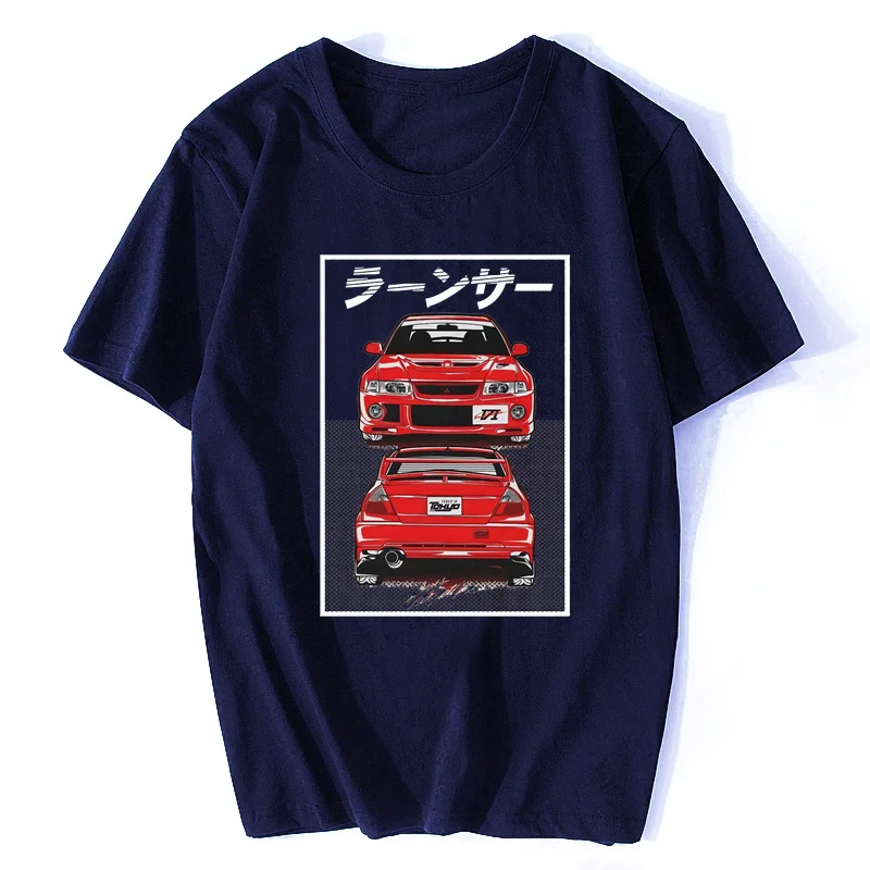 الكلاسيكية اليابانية سيارة المشجعين Evo Evolution Vi 6 Tommi Makinen 4g63 Turbo Jdm Legend تي شيرت مطبوع الرجال الملابس تي شيرت