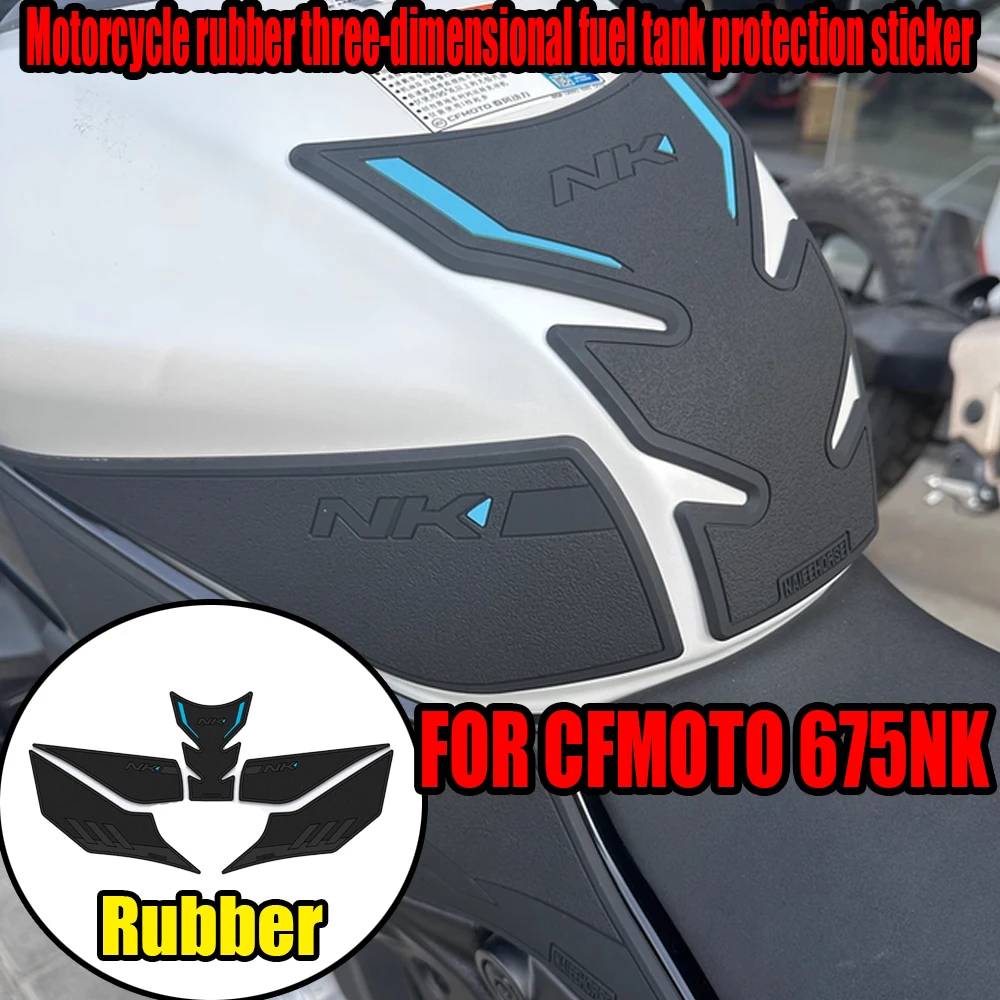 

For CFMOTO 675NK NK 675 NK Rubber Anti-skid Fuel Tank Sticker For Motorcycle Thickened Protective Sticker For The Body