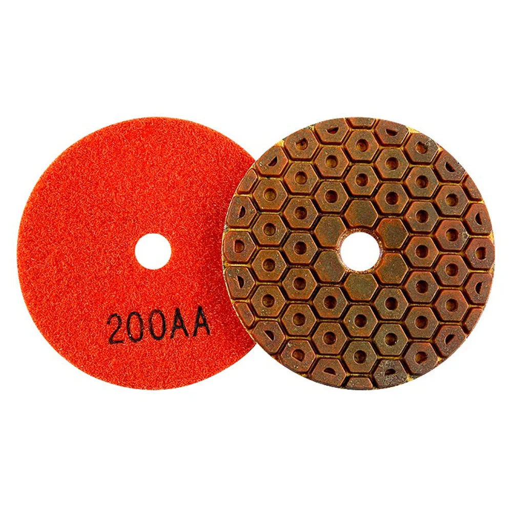 1pcs 4inch Dry Polishing Pad Type Flexible Diamond Polishing Pad or Jade Marble Granite Floor Stone Grinding Sanding Disc