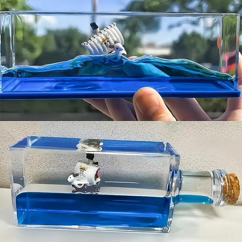 

Цельный 3d корабль, бутылка для дрейфа, тысяча солнечных кораблей, веселая лодка, плавающая лодка, орнамент, декомпрессия, домашний декор, игрушки