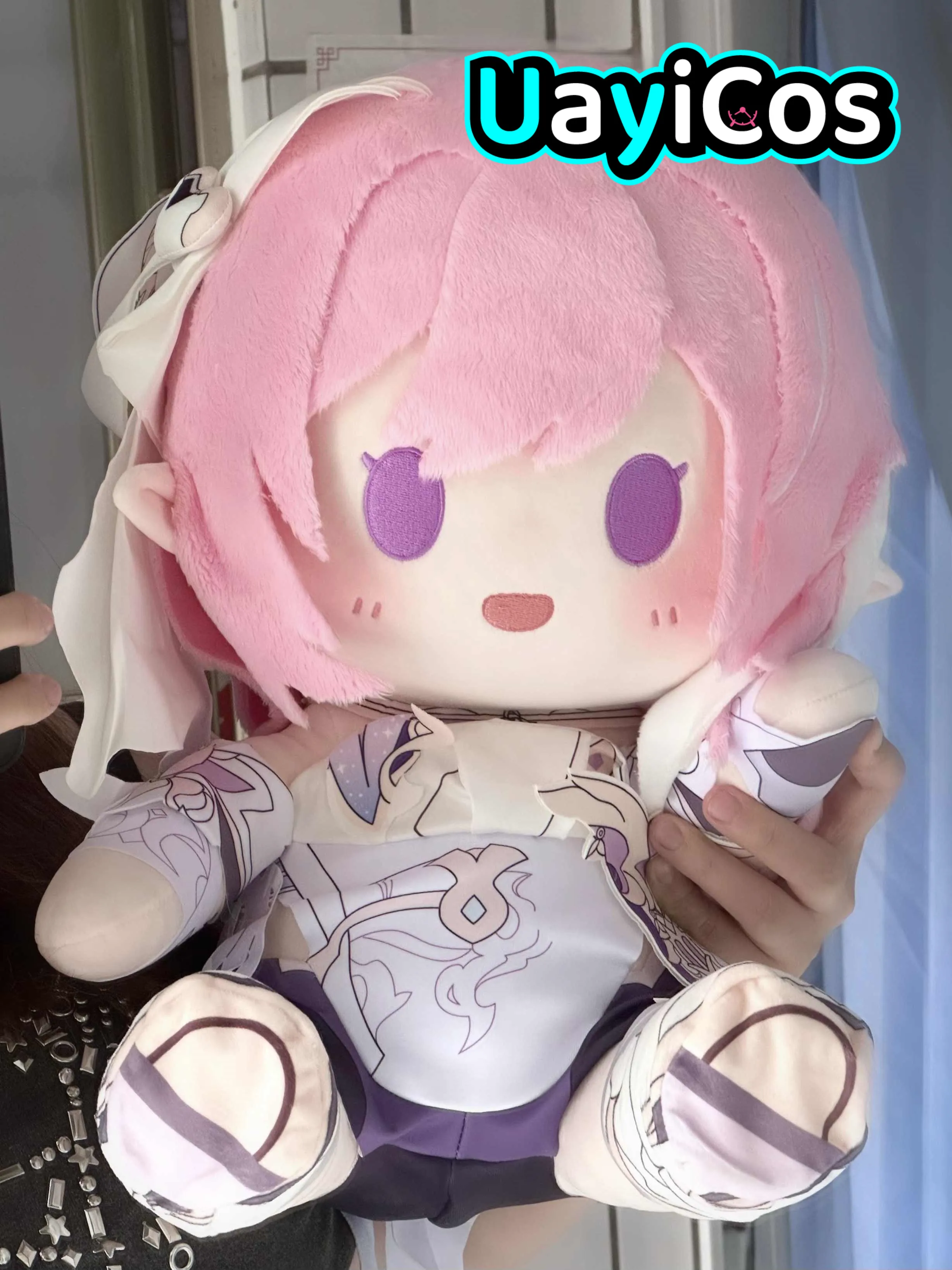 

40cm Game Elysia Honkai Impact 3 Cartoon Stuffed 40cm Plushie Plush Cotton Doll Clothes Pillow Anime Figure Toy For Kids Gifts