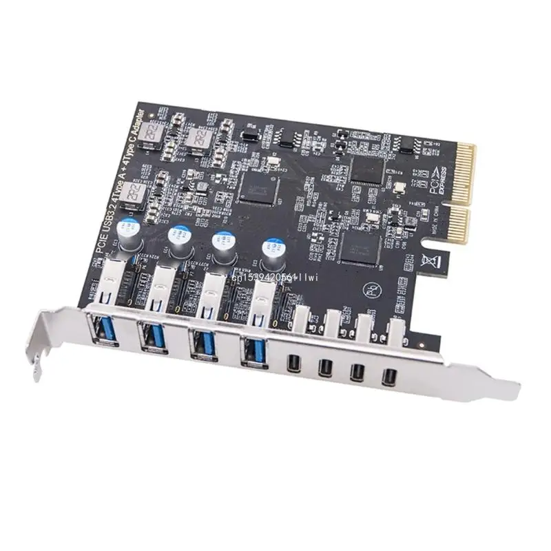 8Port USB3.2 PCIe Card for Fast Peripherals Connection on PC Computer Dropship