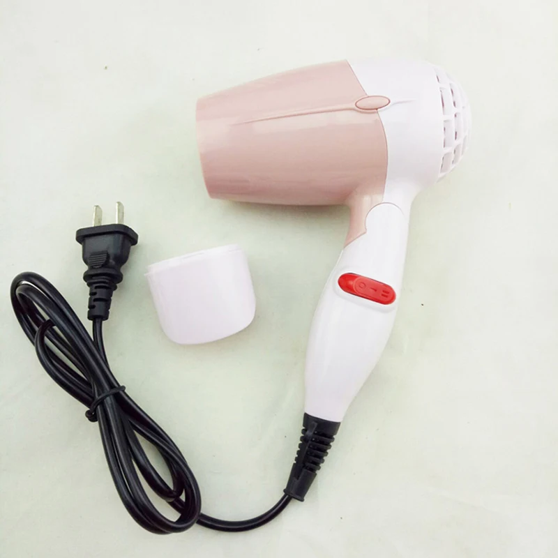 Mini asciugacapelli da viaggio, asciugacapelli con manico pieghevole, asciugatrice calda e fresca, leggera e portatile per uomo donna