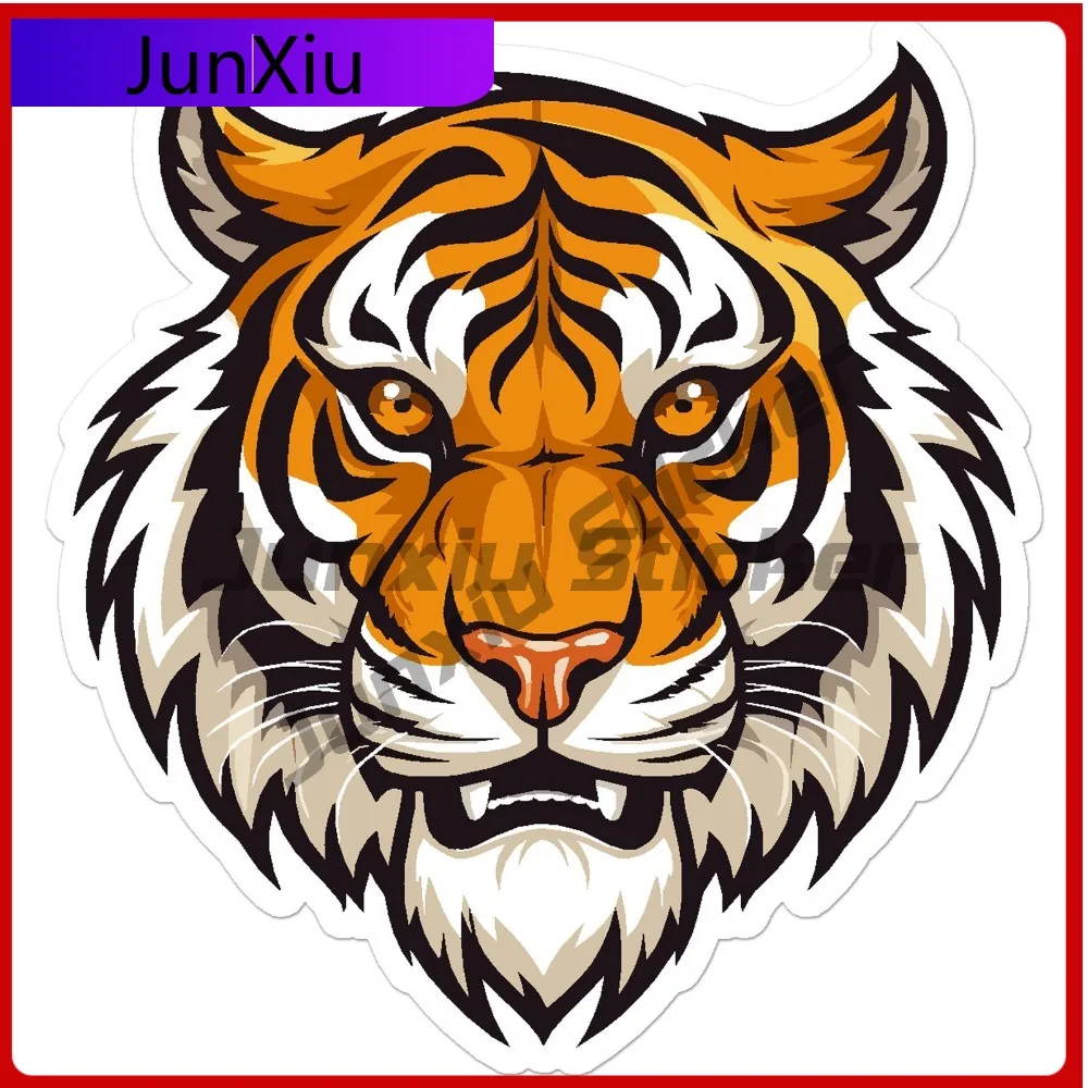 

Tiger Head Vinyl Funny Top Quality Durable Aesthetic Bumper Decal Waterproof Car Laptop Window Auto Exterior Gift Decor