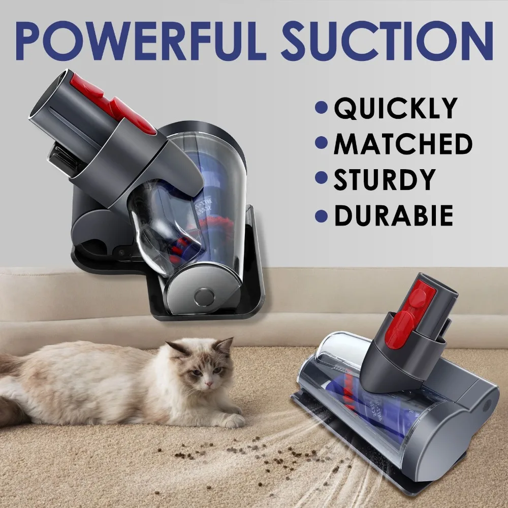 Dyson Mattress Brush Head Electric Dusting Brush for V7 V8 V10 V11 V15 - Anti-Allergy Bed Cleaning Tool with Powerful Suction