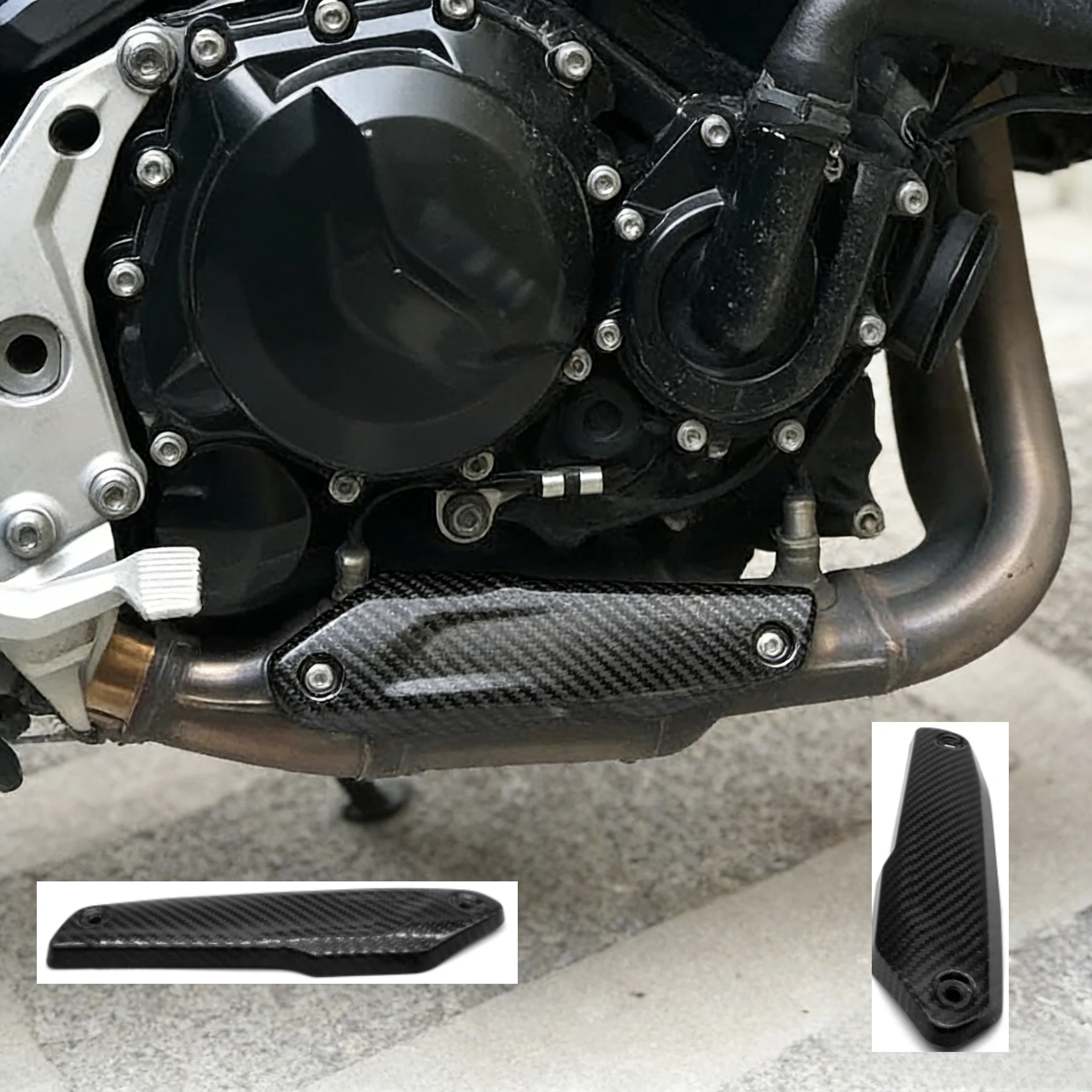 1PCS Carbon Fiber Anti-ironing Board Motorcycle Exhaust Modified Muffler Escape for BMW F900R F900R F900XR F900R XR