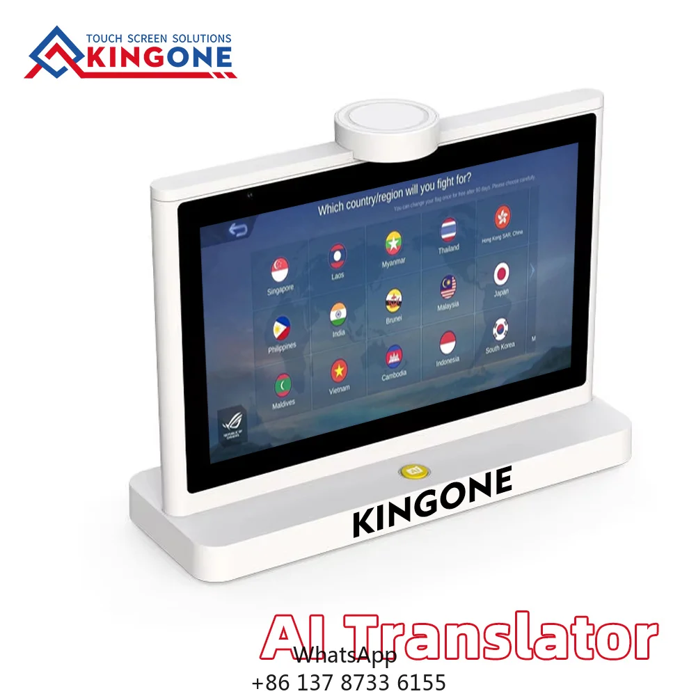 

KINGONE Intelligent 10 Inch Dual Screen Translation Machine Multi Language Translating Smart Electronic AI Translator Device