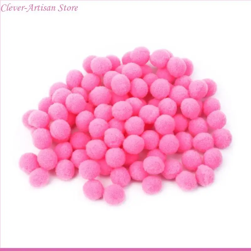 E06B 100pcs Multi Pom Poms Poms круглые шарики