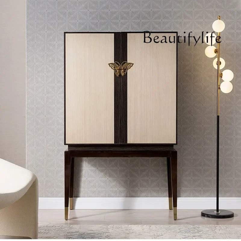 X American Light Luxury Simple Creative Home Living Room Entrance Porch Cabinet Color Matching Four Chest Cabinet