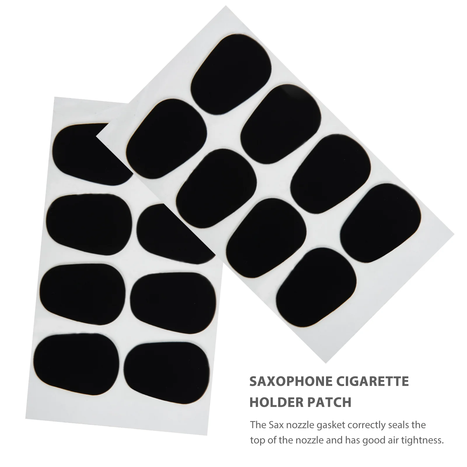 64 Pcs Saxophone Accessories Tooth Pad Patch Pads Food Grade Mouthpiece Cushions Black Rubber Patches Child