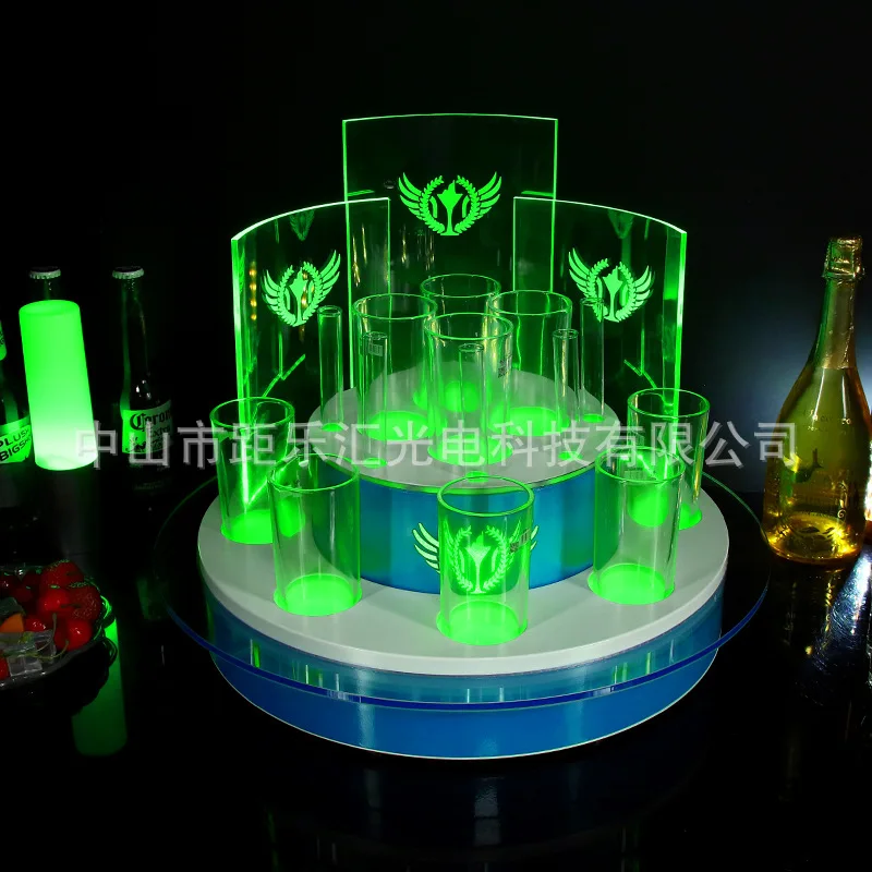 

Бар светящаяся винная стойка для вечеринки КТВ настольный набор для боевого вина светодиодный шампанское зарубежное вино пуля подстаканник коктейльная стойка