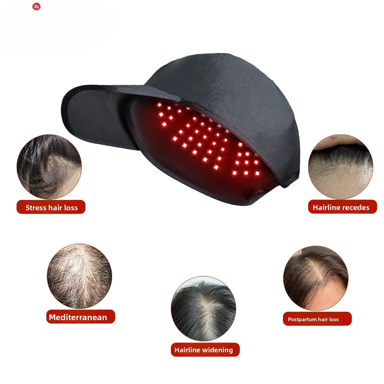 Red Light Heating Physiotherapy Hat, Red Light Hair Conditioner, Peaked Cap, Hair Growth Device, Red Light Hair Growth Cap