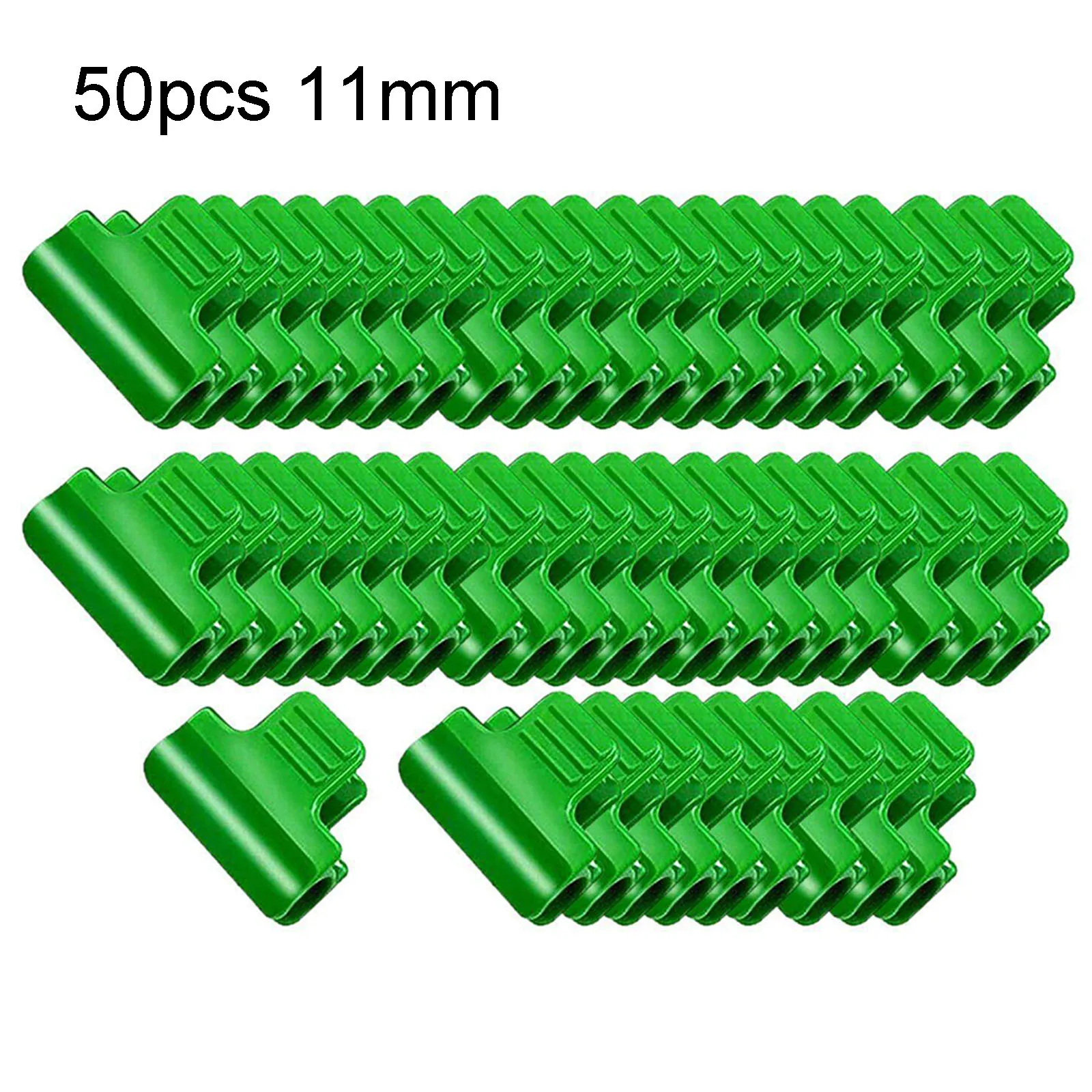 Druable Practical Brand New High Quality Greenhouse Clips Plastic Replacements Support 50pcs Fixed Function Green