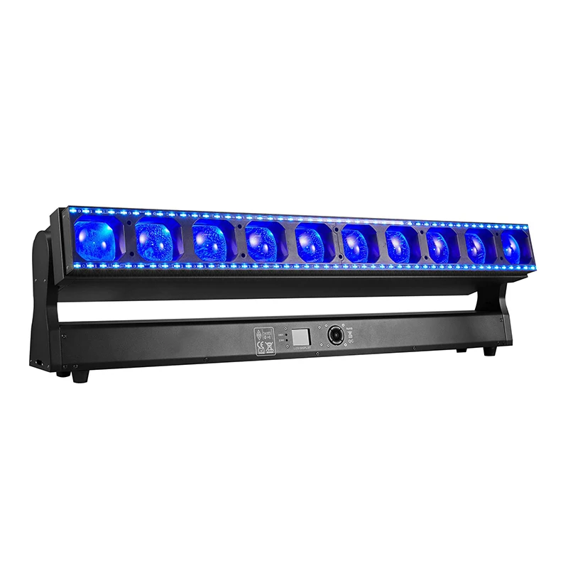 10x60W LED stage Wash DMX Rattlesnake Strip Lights Beam Wash Pixel Light led panel light led wall panel For club and Party