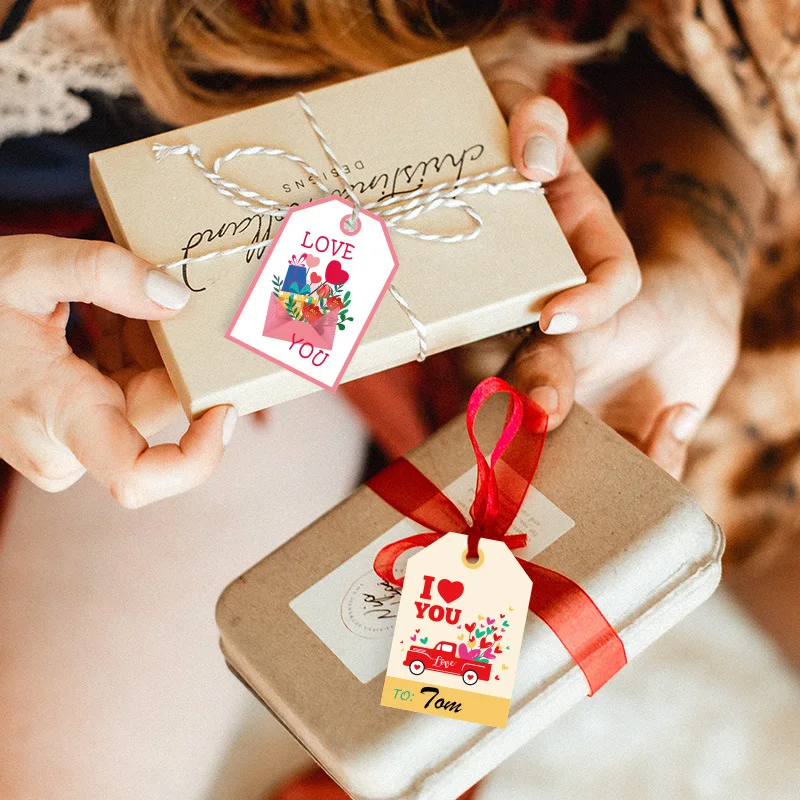 48 Etichette Regalo Pasquali A Forma Di Coniglio Con Corde - 6 Design Colorati Per Confezioni Regalo, Feste, Decorazioni E Artigianato - MGPFERD - 4
