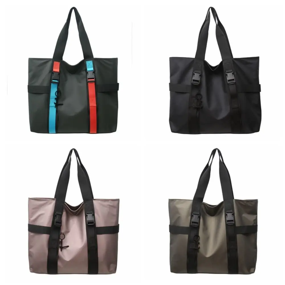 

High Quality Waterproof Male Tote Bag Oxford Cloth Large Capacity Travel Luggage Bag Simple Casual Nylon Duffle Bag Streetwear