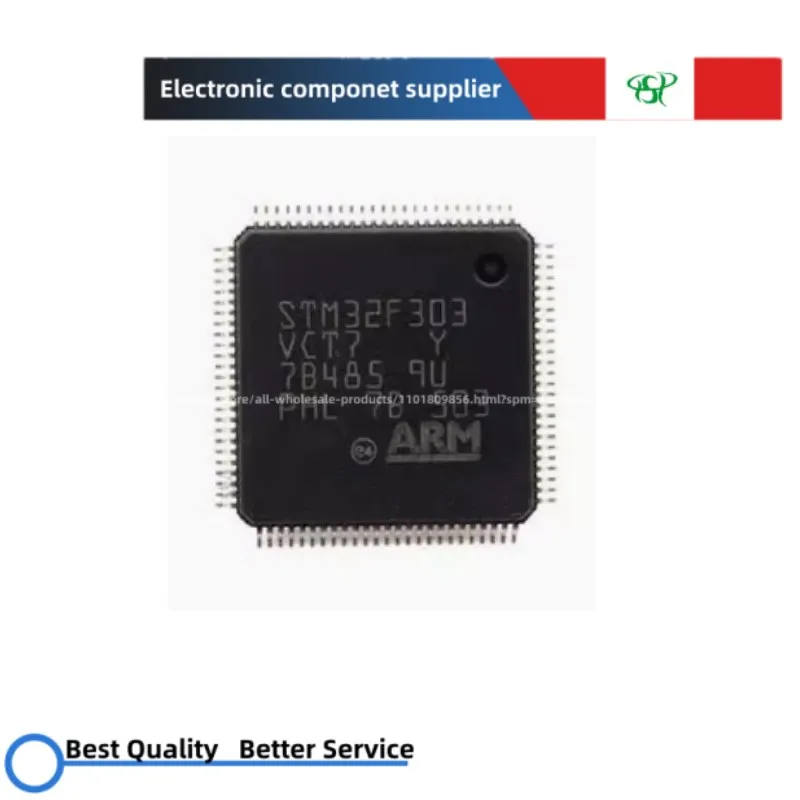 

5pcs STM32F303VCT7 STM32F303 VCT7 LQFP-100 Single chip microcomputer (MCU/MPU/SOC)