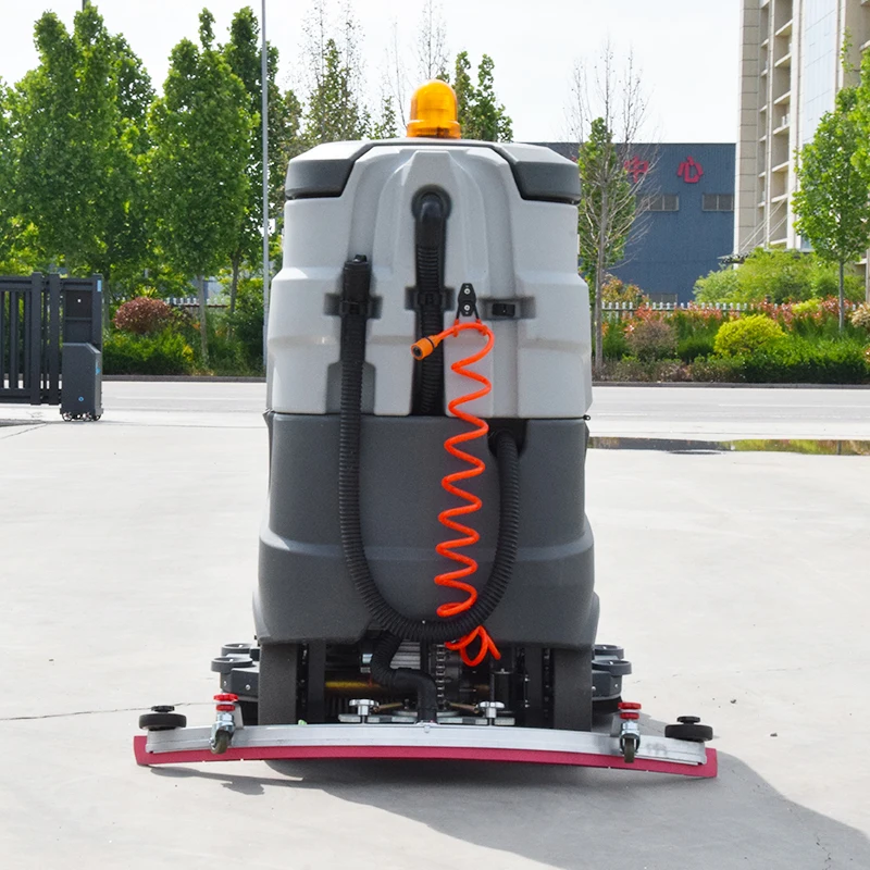 New High Efficiency Electric Ride-On Floor Scrubber 1200mm Cleaning Width 5600m2/Hour 24V Battery for Shopping Mall customized